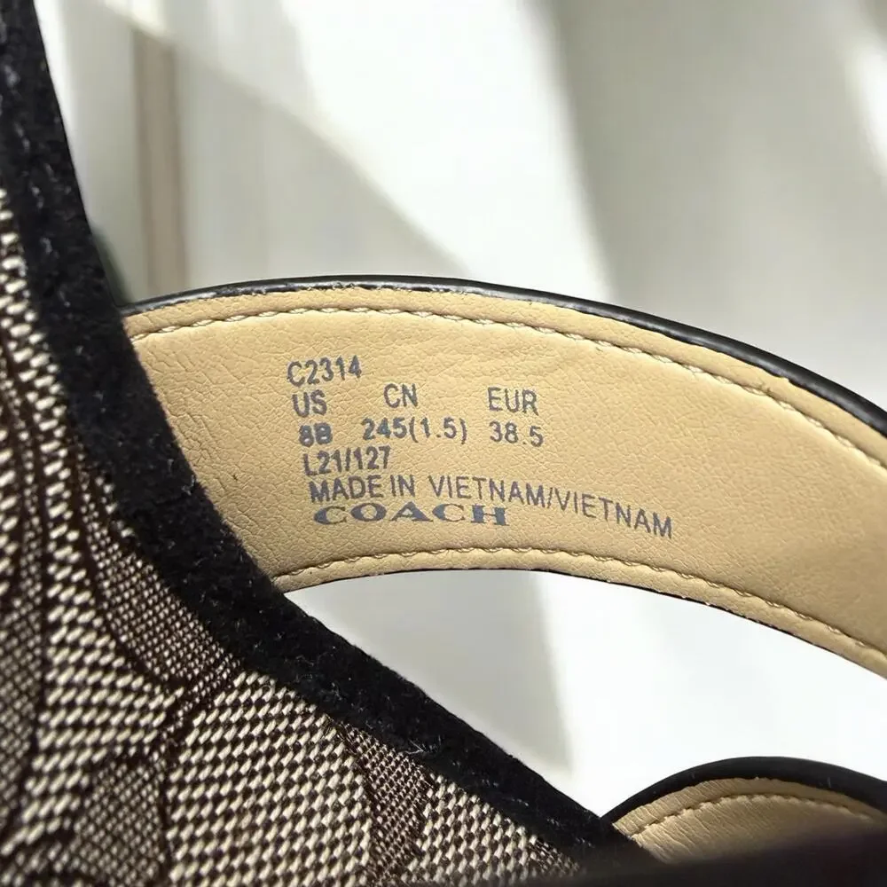 Coach C2314 Talina Platform Sandal Size 8B